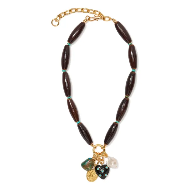 Collier Marilla | Marron foncé