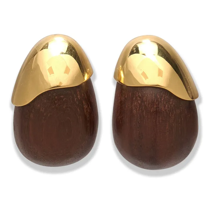 Toro Earrings | Dark Brown- Product image n°0
