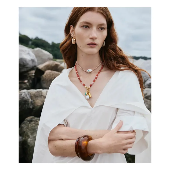 Pendientes Mini Organic | Beige