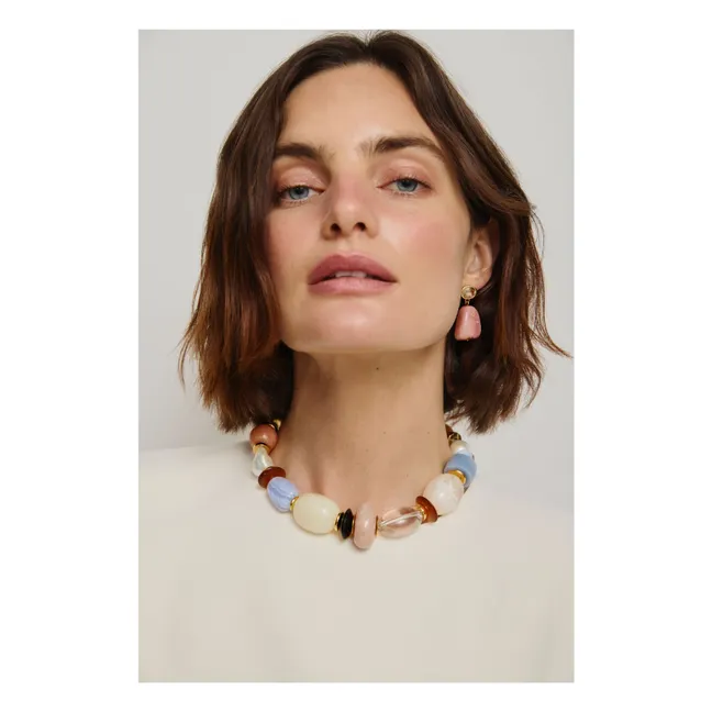 Monument necklace | Beige