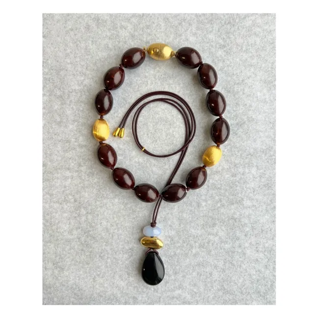 Museo necklace | Black