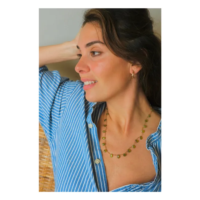 Collier Linwood Drops & Beads | Vésuvianite