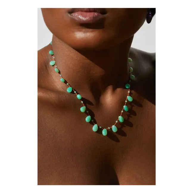 Collier Evergreen Drops & Beads | Chrysoprase