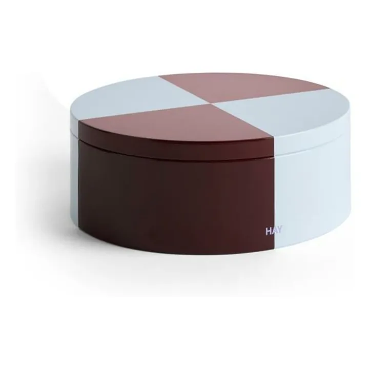 Boîte de rangement Tin | Burgundy- Image produit n°0