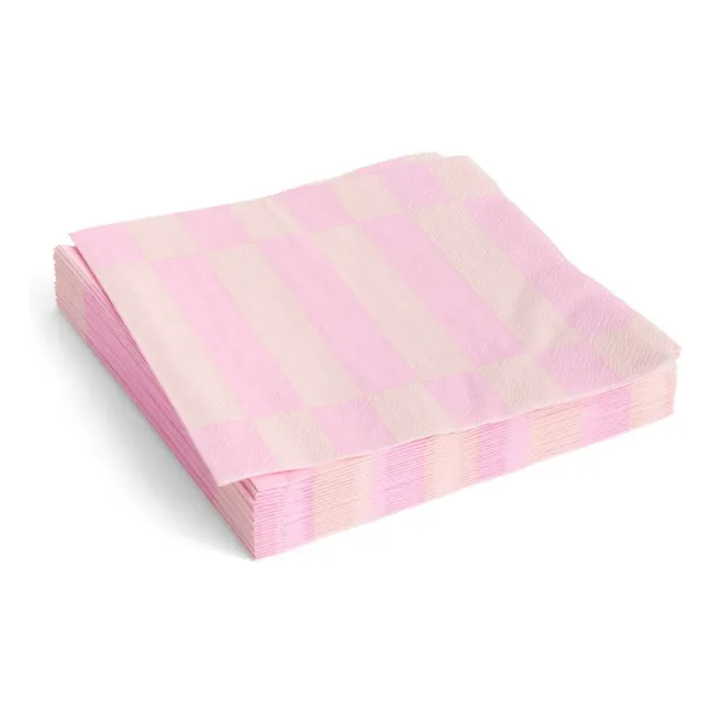 Serviettes en papier - Set de 20 | Rose pâle