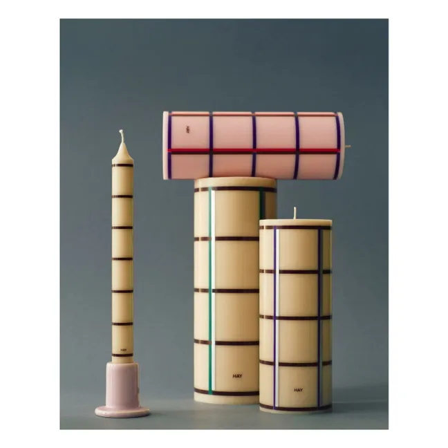 Bougies Pattern - Set de 4 | Vert