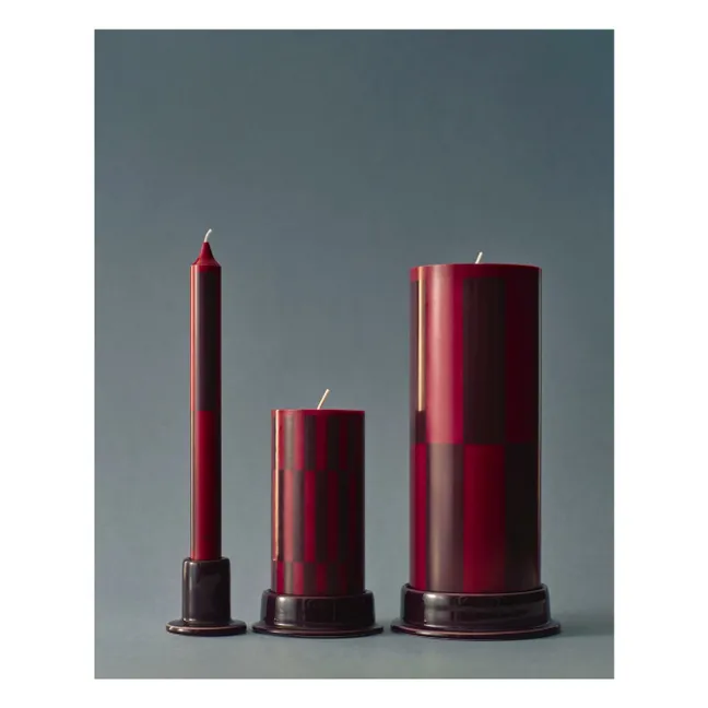 Velas con motivos - Lote de 4 | Rojo