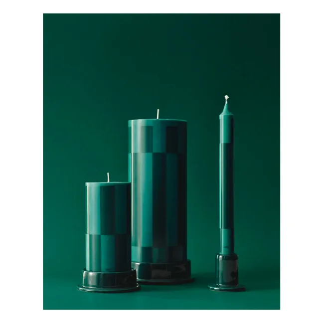 Candele con motivo - Set di 4 candele | Verde