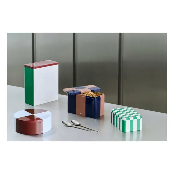 Boîte de rangement Tin | Burgundy- Image produit n°4