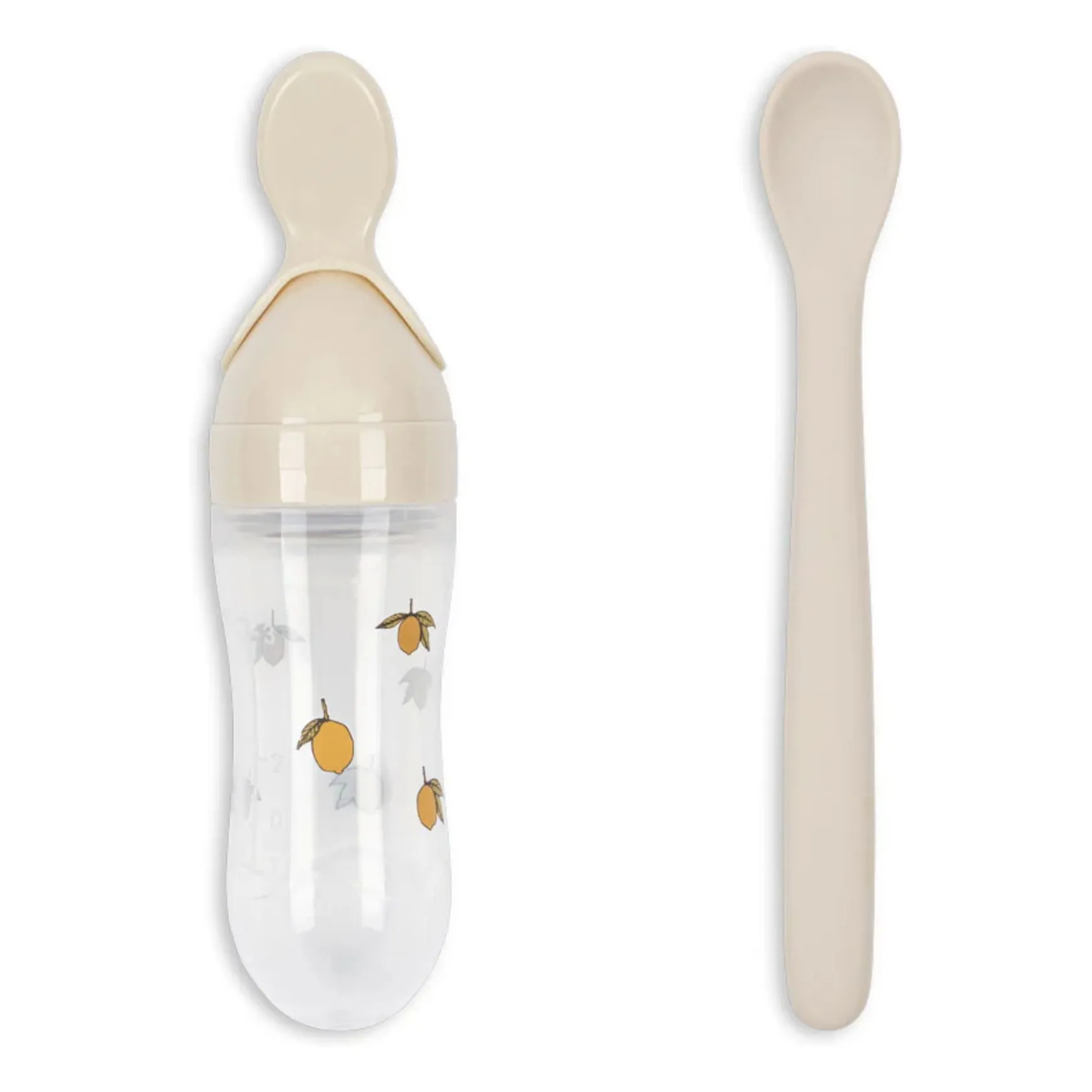 Konges Sløjd Beige Baby Learning Spoon Set