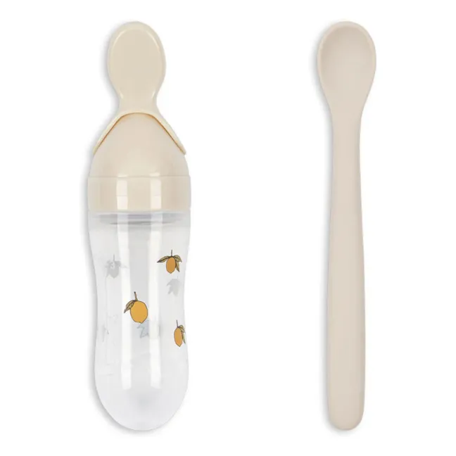 Set de cuillères d'apprentissage bébé | Beige