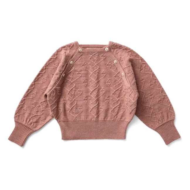 Hawk Merino Wool Sweater | Dusty Pink