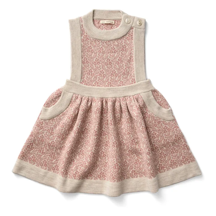 Mathilda dress Merino wool | Pale Pink- Product image n°0