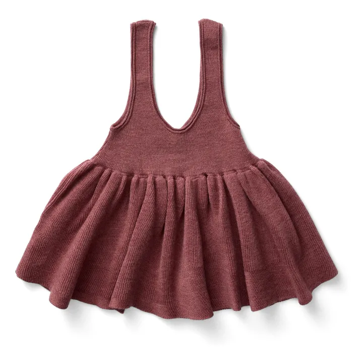 Robe Sage Laine de Mérinos | Bois de rose- Image produit n°0