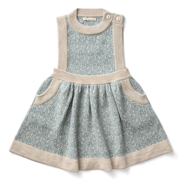 Mathilda dress Merino wool | Pale blue