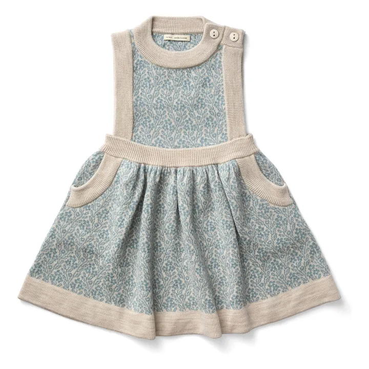 Robe Mathilda Laine de Mérinos | Bleu pâle- Image produit n°0