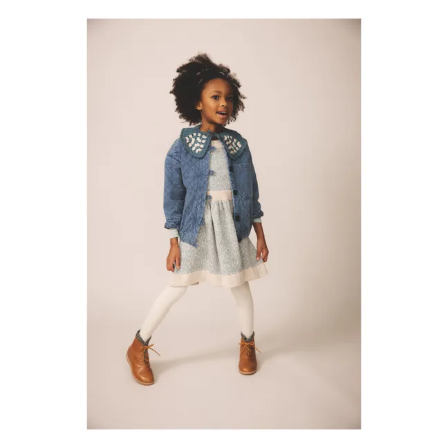 Mathilda dress Merino wool | Pale blue