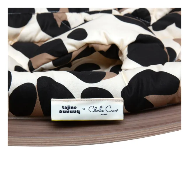 Lettino in noce Levo - Tajine Banane x Charlie Crane | Leopardo