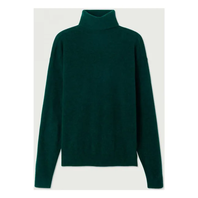 Pull Col Roulé Raxow Laine | Vert foncé