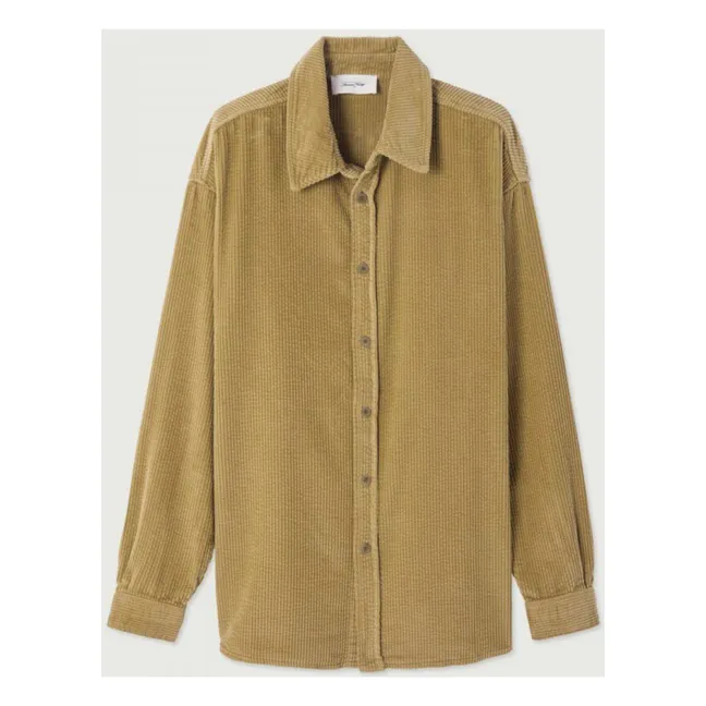 Hemd Padow Velours | Khaki clar