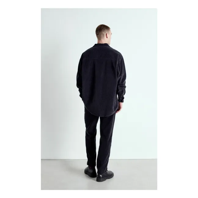 Camisa de terciopelo Padow | Carbón