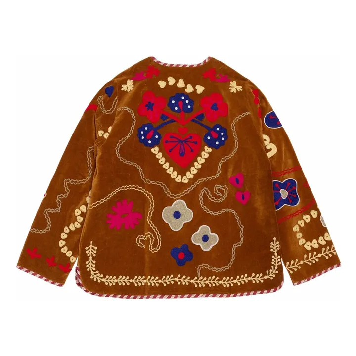 Veste Maggie Velours - Collection Enfant | Marron- Image produit n°3