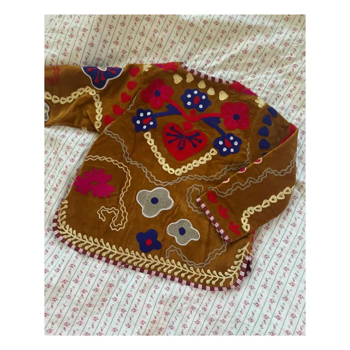 Veste Maggie Velours - Collection Enfant | Marron- Image produit n°5