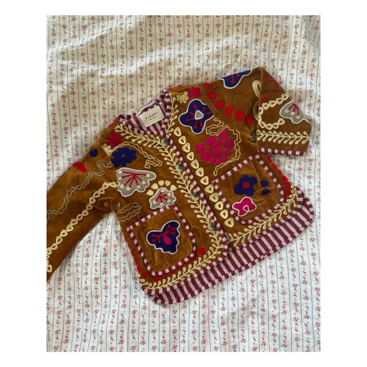Veste Maggie Velours - Collection Enfant | Marron- Image produit n°4