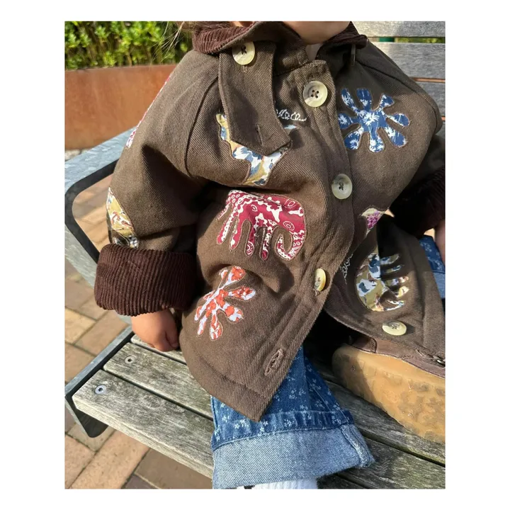 Veste Lillibeth Coton Bio - Collection Enfant | Marron- Image produit n°4