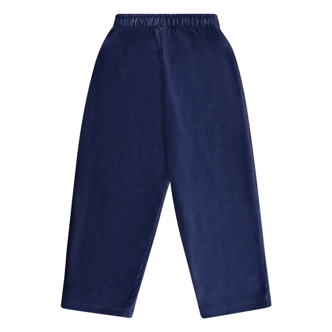 Jogger Clau Velours Coton Bio | Bleu marine