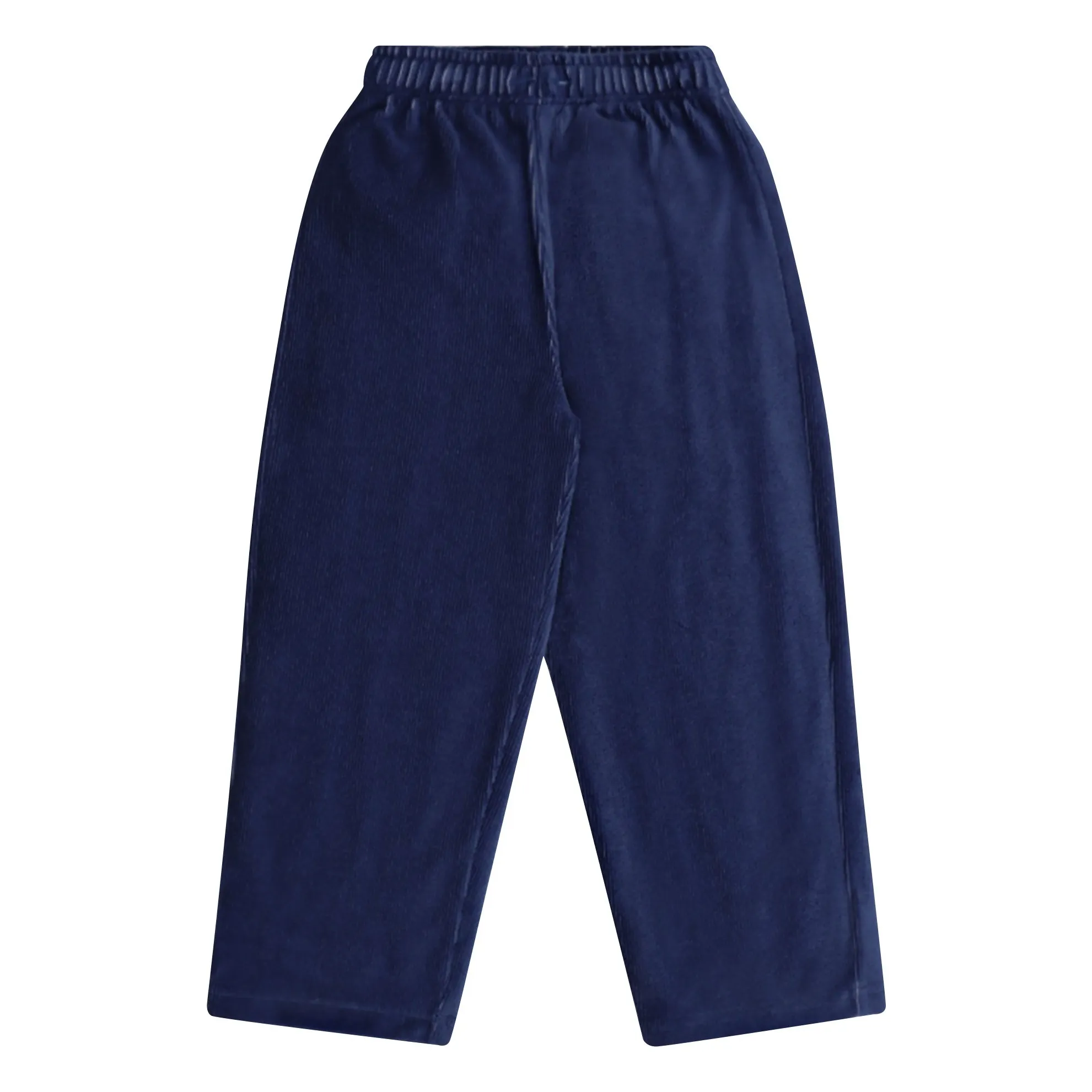 The New Society Navy Blue Clau Velours Organic Cotton Joggers