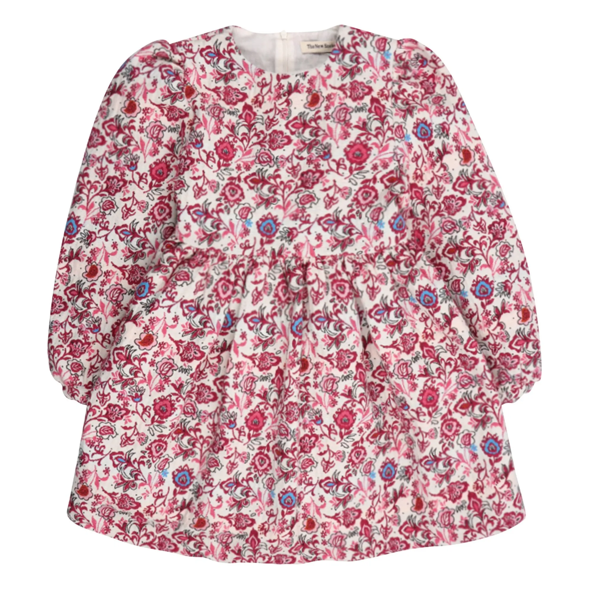 The New Society Pink Clarissa Jacquard Recycled Fiber Dress