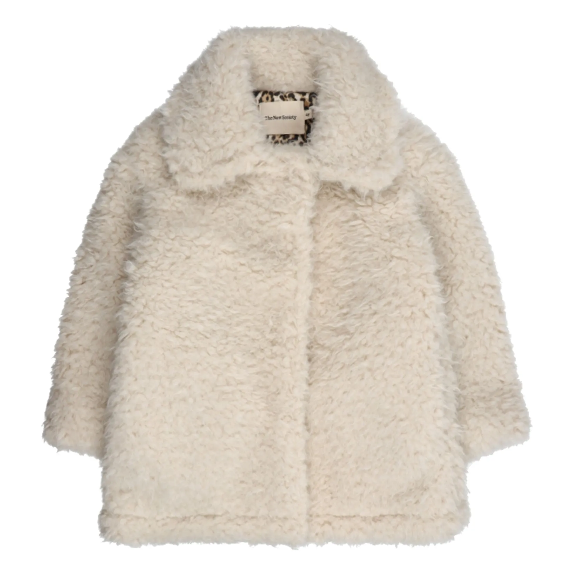 The New Society Beige Ninette Recycled Fiber Coat