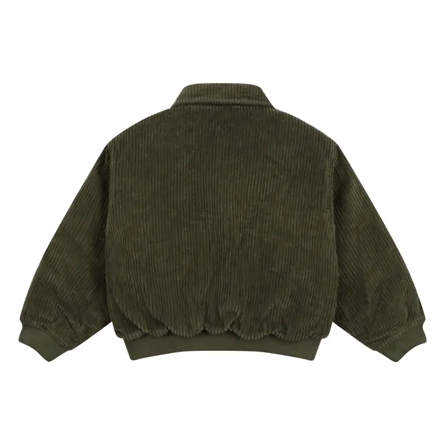 Bomber Velours Côtelé Mikel | Vert foncé
