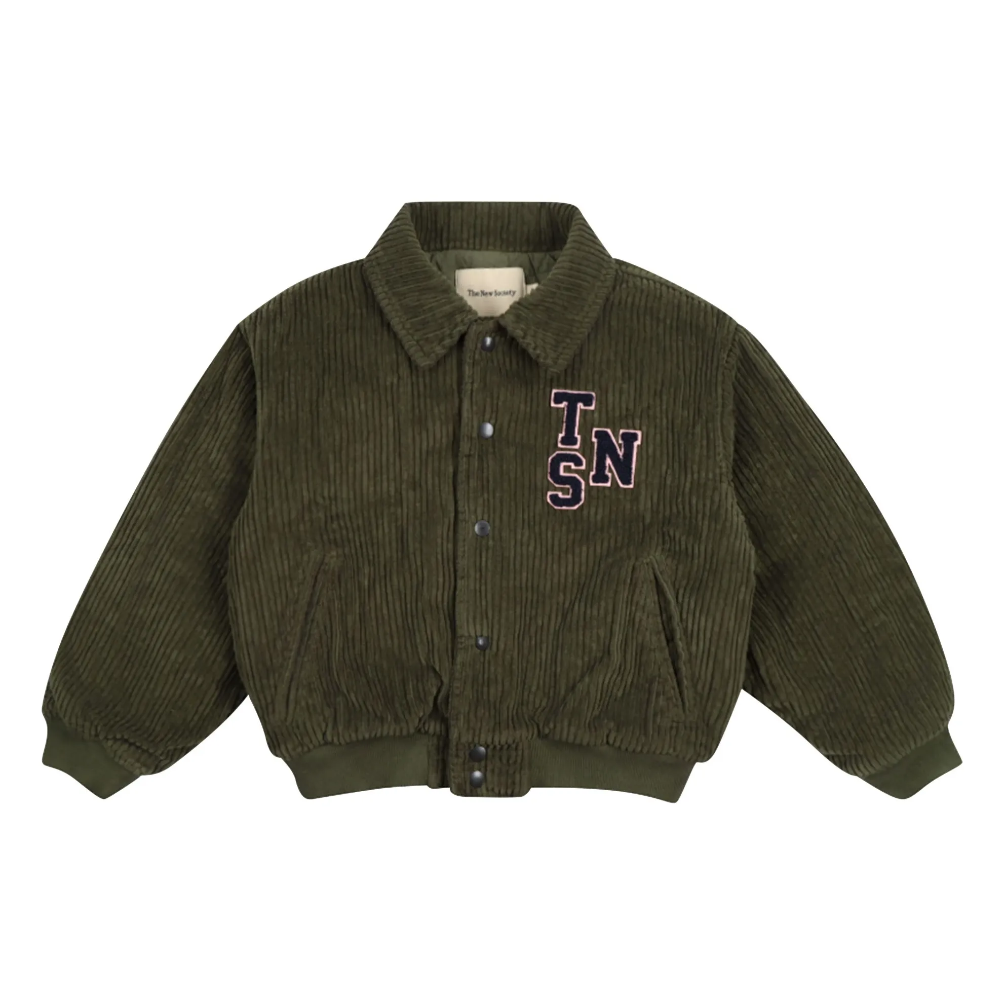The New Society Dark Green Mikel Corduroy Bomber