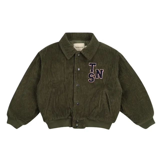 Bomber Velours Côtelé Mikel | Vert foncé
