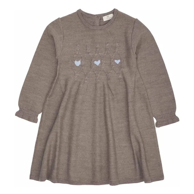 Abito in lana merino | Beige