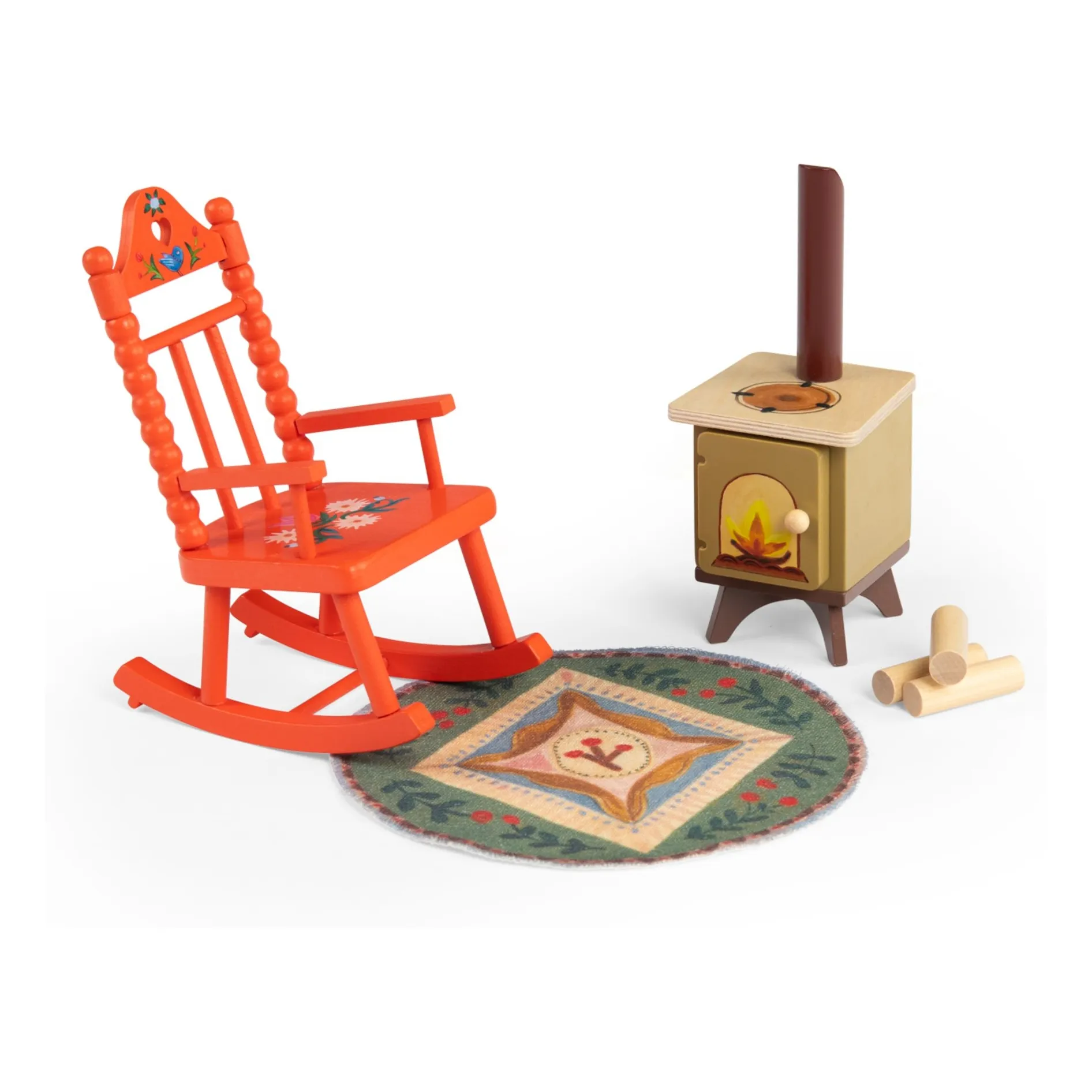 Moulin Roty Multicoloured Fireside Set Les Minouchkas