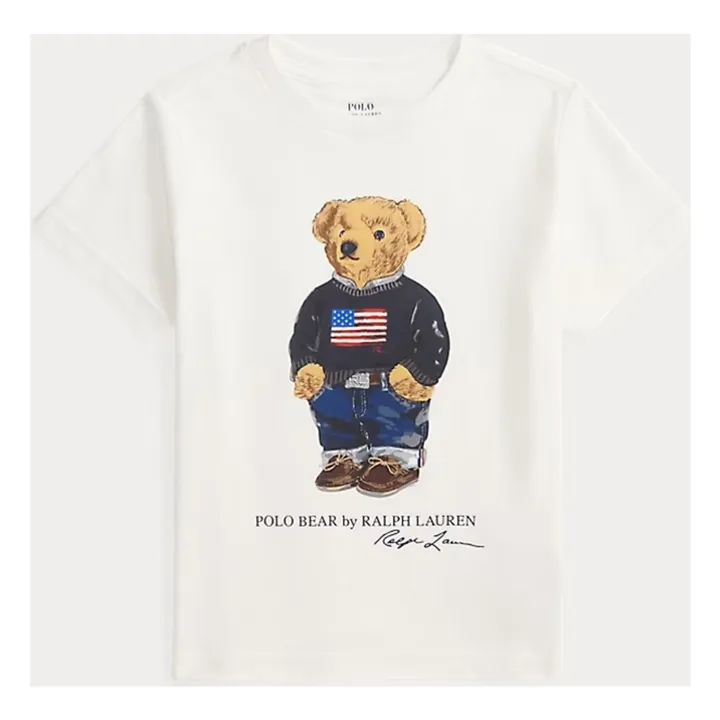 T-shirt Bear Jersey | Blanc- Image produit n°2