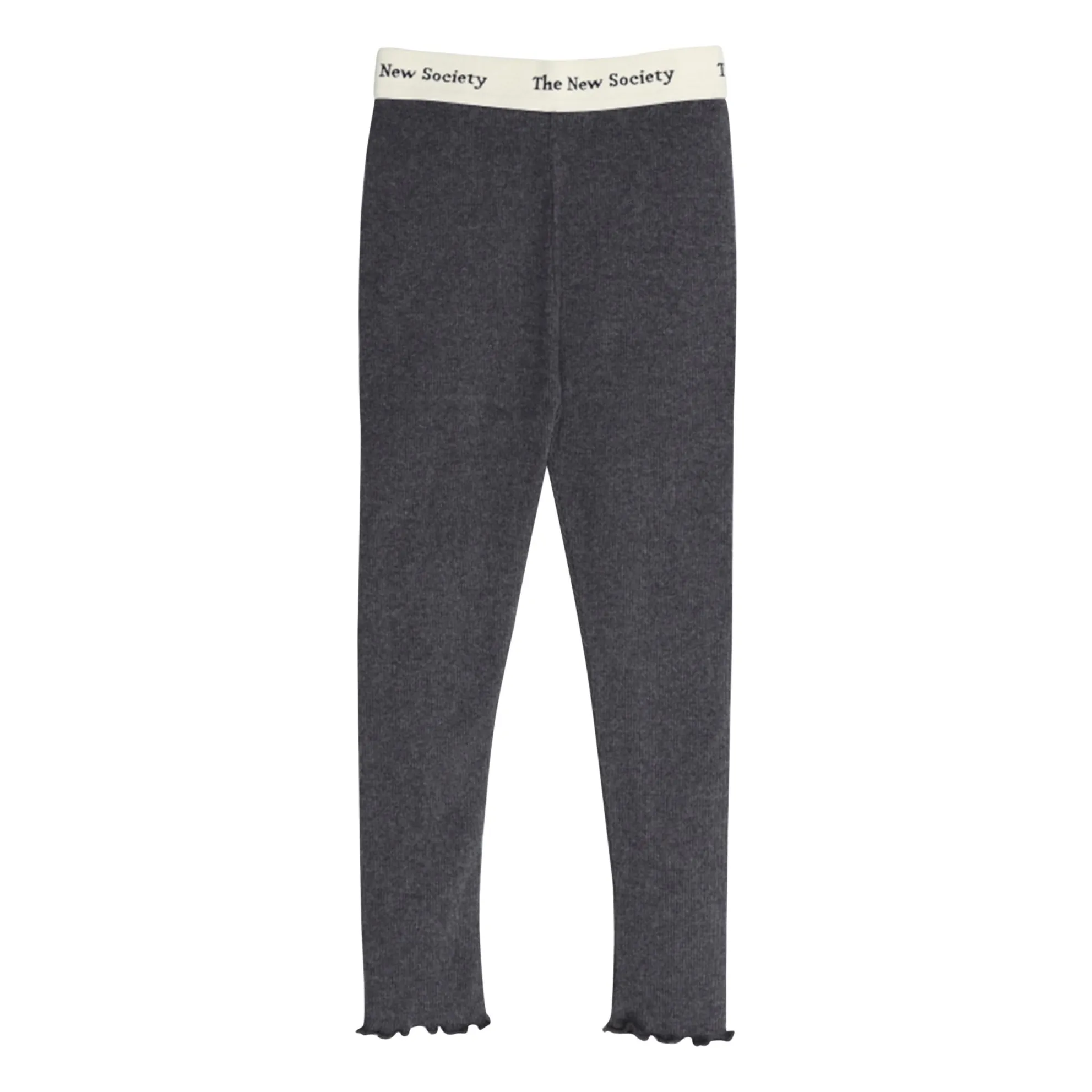 The New Society Dark Grey Ribbed Legging