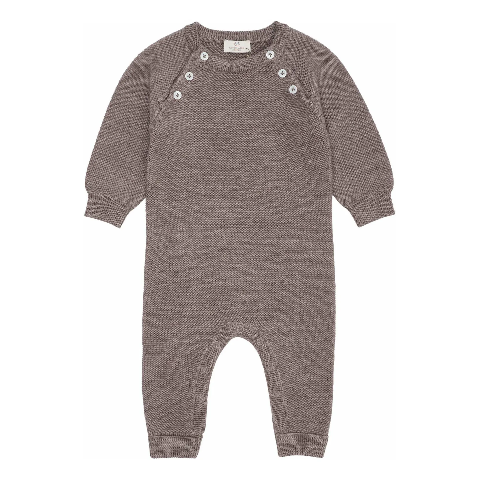 Copenhagen Colors Beige Merino Wool Jumpsuit