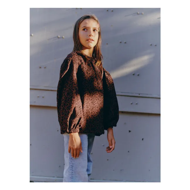 Irène Blusa de leopardo | Marrón