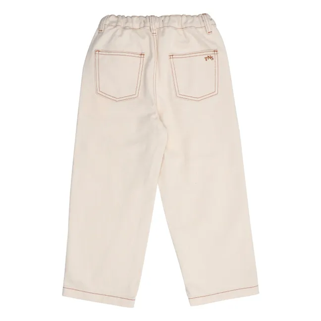 Jean Baggy Coton Bio | Ecru