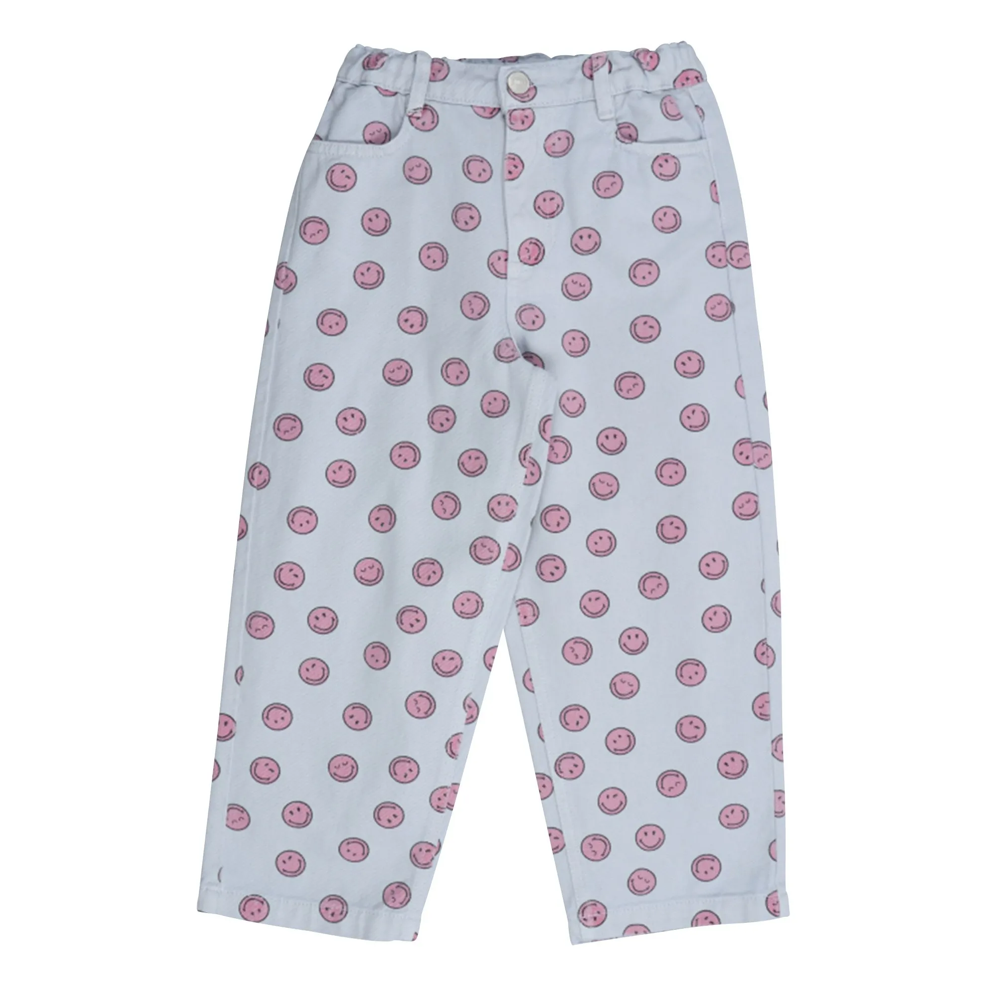 The New Society Light Blue Smiley Organic Cotton Jeans