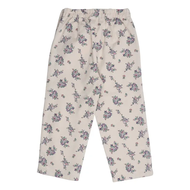 Hose Emma Fleuri Bio-Baumwolle | Beige