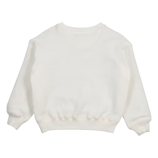 Smiley sweatshirt | Beige
