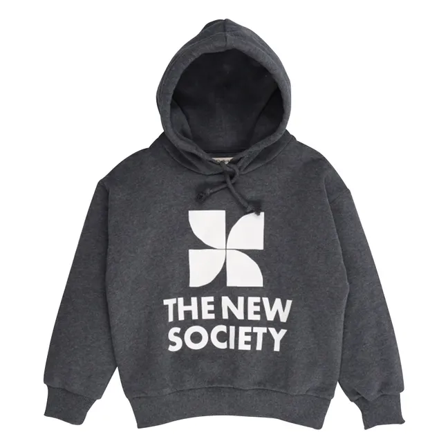 Sweat à Capuche Logo | Gris foncé