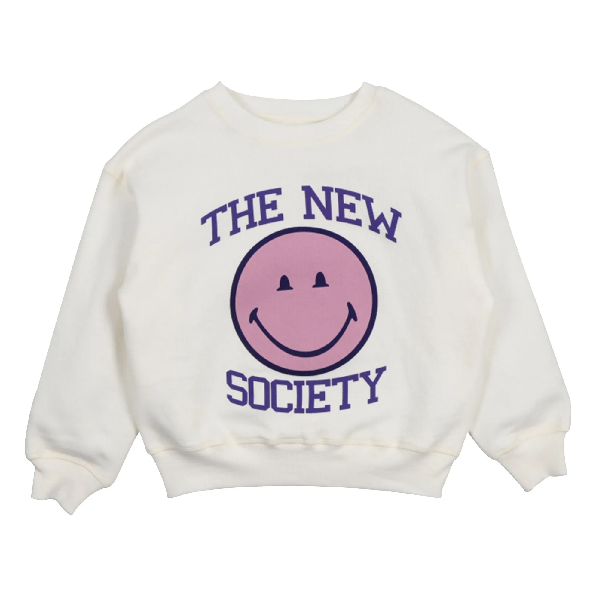 The New Society Beige Smiley Sweatshirt