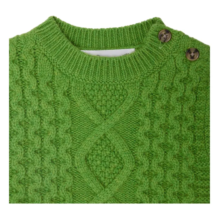 Jersey sin mangas de lana Joon | Verde- Imagen del producto n°2