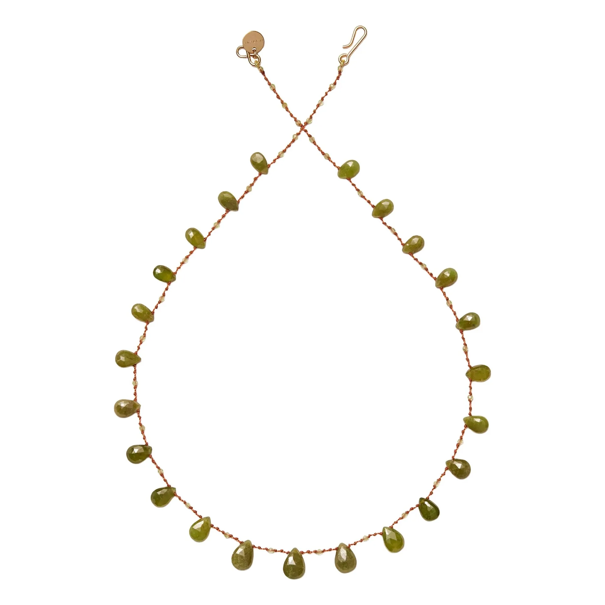Ivarene Vesuvianite Linwood Drops & Beads Necklace
